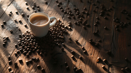 Morning Coffee in Sunlit Room