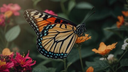 Obraz premium butterfly on a flower