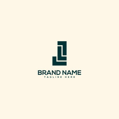 Obraz premium Alphabet initial letter JL LJ logo design template - vector.