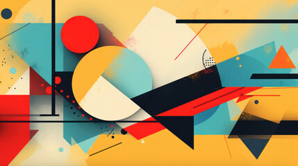 Geometric Abstract Design: Modern Pattern Art with Graphic Wallpaper Style