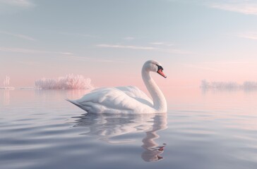swans in the water
