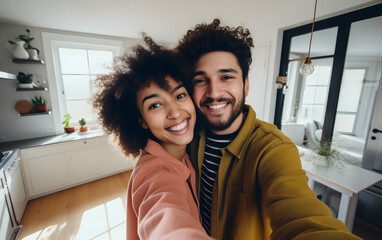 Obraz premium Multiracial Young couple