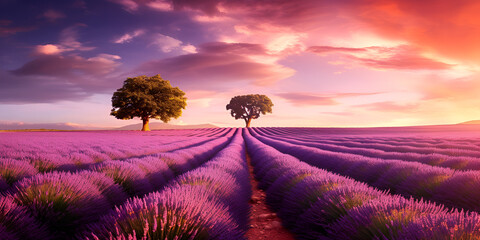 Ethereal Lavender Serenity: Captivating Purple Blossoms
