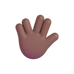 Obraz premium Vulcan Salute : Medium-Dark Skin Tone