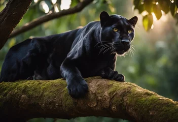 Raamstickers black panther © Yves
