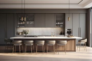 Sleek Transitional kitchen with minimalist desig