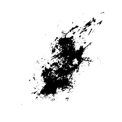 black splashes of an ink