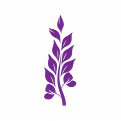 minimalist wisteria logo