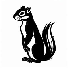 an animal icon simple vector black and white