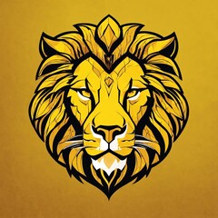 Obraz premium flat vector logo of lion