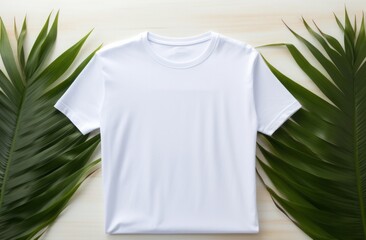 Shirt mockup concept with plain clothing