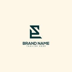 Creative unique monogram letter LS SL logo design template. Initials Business logo.