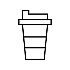 Coffee paper cup icon