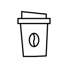 Coffee paper cup icon