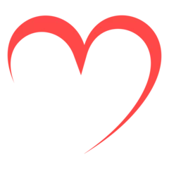 Poster love heart logo vector © sugix
