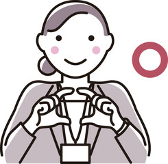  Illustration of a business woman (correct answer)