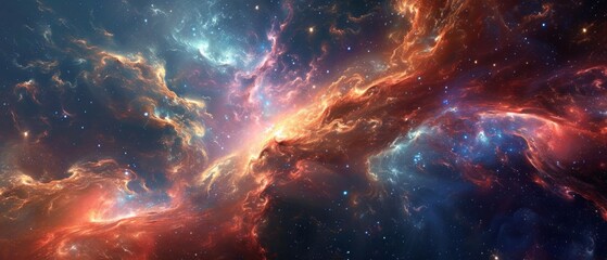 A Mindbending Journey Into The Depths Of The Cosmos Awaits. Сoncept Cosmic Exploration, Celestial Wonders, Astral Adventures, Deep Space Mysteries - obrazy, fototapety, plakaty