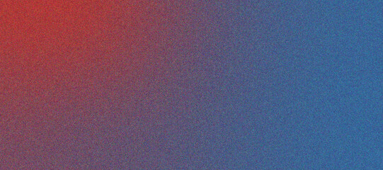 Vector editable illustration  red and blue color gradient grain effect noise background banner
