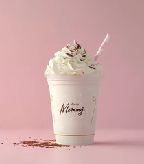 Wandaufkleber milkshake brand mockup promotional image  © Pter