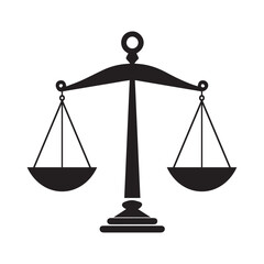 Scale icon. Law and justice theme. Isolated design. Vector illustration.