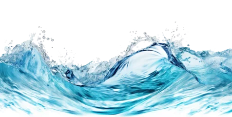 Foto op Plexiglas Dynamic wave of sea water, cut out © Yeti Studio