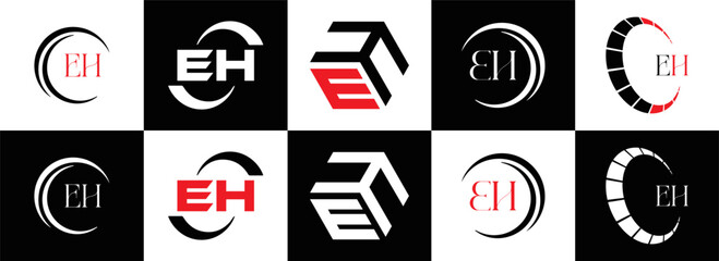 EH logo. E H design. White EH letter. EH, E H letter logo design. Initial letter EH linked circle uppercase monogram logo. E H letter logo vector design. top logo, Most Recent, Featured,