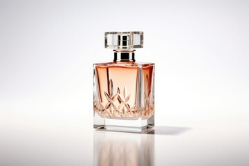 Perfume bottle on white background