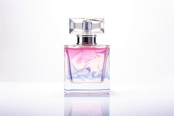 Perfume bottle on white background