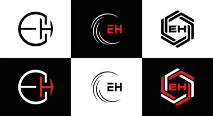 EH logo. E H design. White EH letter. EH, E H letter logo design. Initial letter EH linked circle uppercase monogram logo. E H letter logo vector design. top logo, Most Recent, Featured,