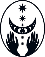 Minimal Mysthical Theme Illustration