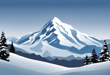 Snowy mountain