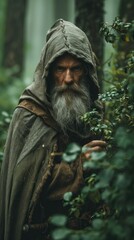 The Enigmatic Celtic Druid: A Captivating Portrait Through the Lens of Sony Shot