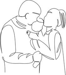 mom dad and baby in arms