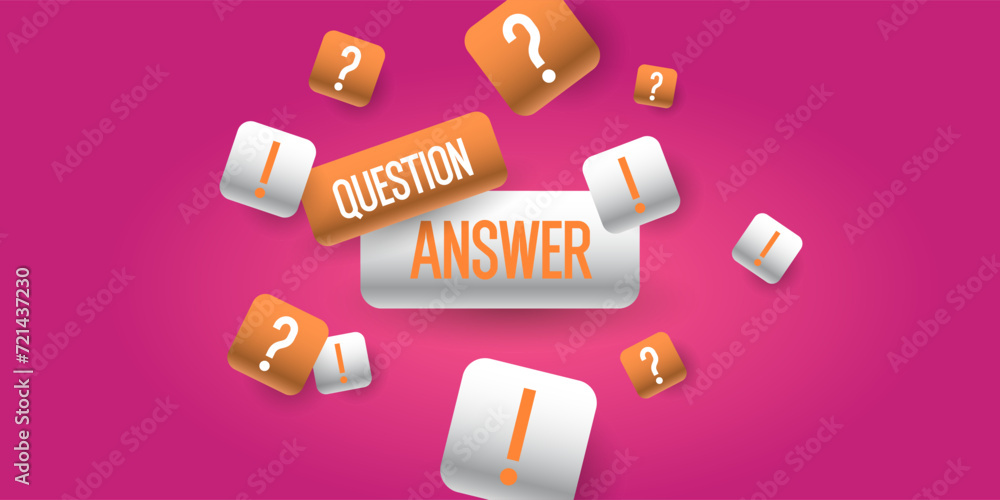 Poster a poster with an exclamation mark. the answer to the question. elements for transmitting information