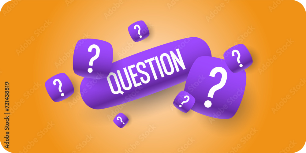 Poster a poster with question marks. a question that needs an answer. elements for transmitting information