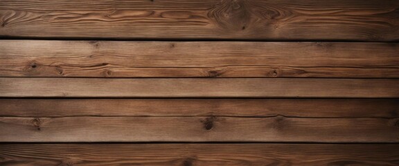 Naklejka premium Rustic Wood Planks, a wallpaper with a realistic rustic wood plank design, providing a warm