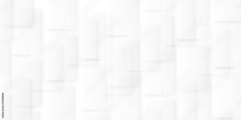 Aufkleber abstract white and grey geometric overlapping square. abstract elegant white and grey design of tech