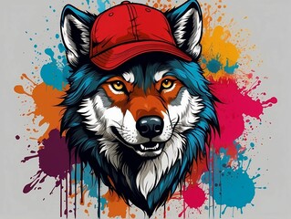 Wolf illustration for your company or brand