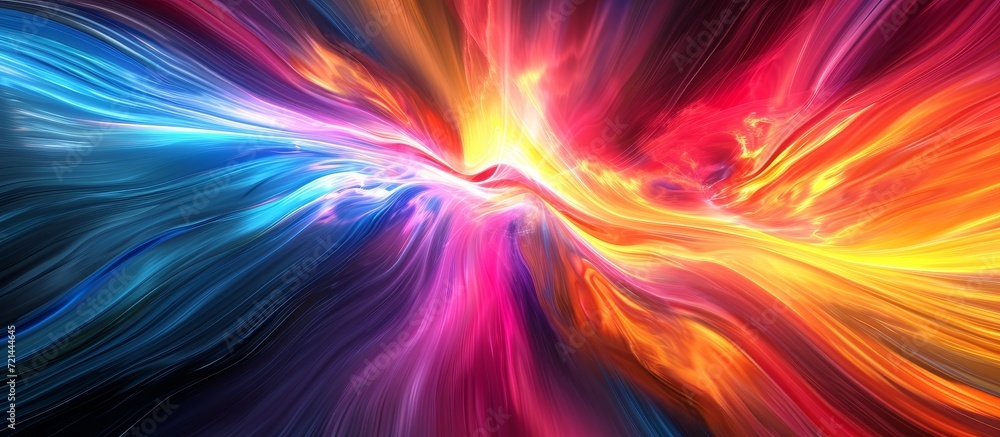 Poster abstract dynamics: a multicolored background bursting with abstract, dynamic, and multicolored energ