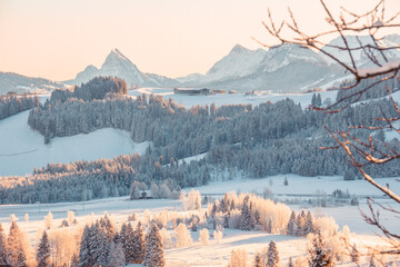Winter Sunrise in Switzerland