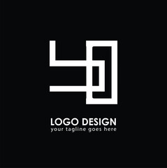 BO BO Logo Design, Creative Minimal Letter BO BO Monogram