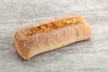 Italian ciabatta bread fresh and crust