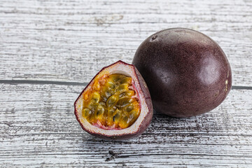 Tropical sweet and juicy passionfruit