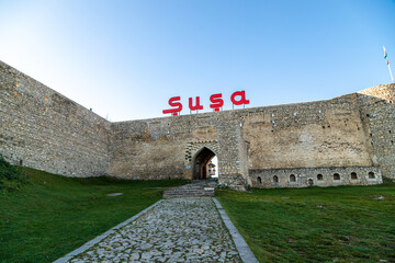 The old castle in the ancient city of Shusha, Azerbaijan
