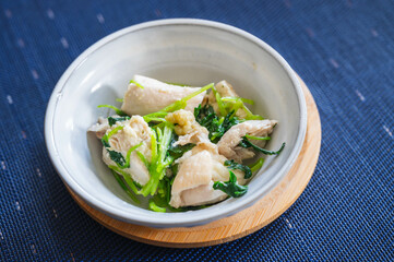 鶏わさみつば和え