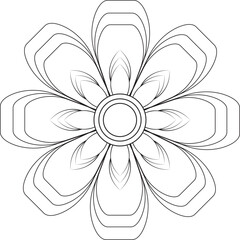 Vector Mandala Coloring Pages & Books