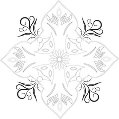 Vector Mandala Coloring Pages & Books