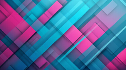 Raspberry & shades of blue abstract shape background vector presentation design. PowerPoint and Business background.