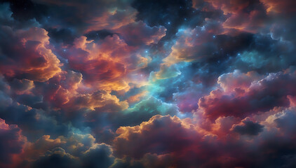 Ethereal clouds of color.