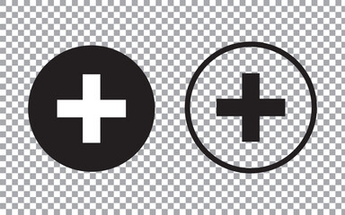 Plus Icon vector. Cross Symbol,  Addition Logo, Add icon. Medical Plus icon, Add item , positive sign line art icon for apps and websites